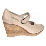 Marimea 37 Pantofi dama cu platforma din piele naturala Bej P9154BEJ